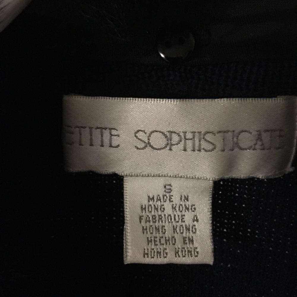 Navy Cardigan with Rabbit Collar - Picture 2 of 3